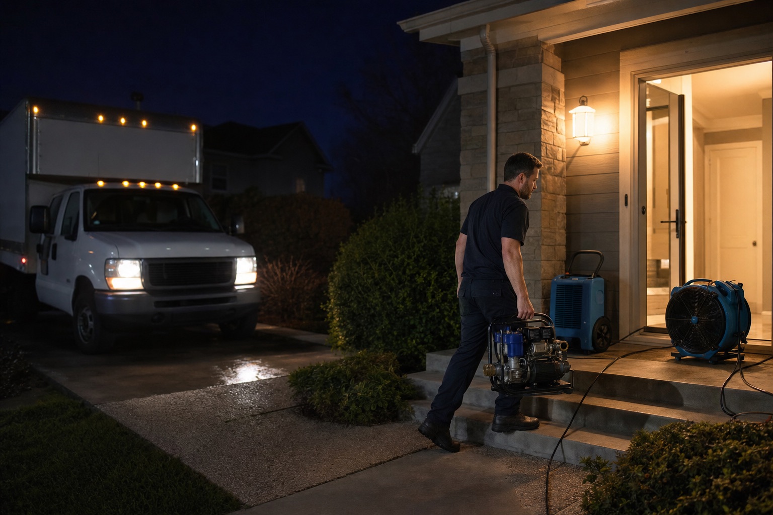 Restoration after-hours emergency dispatch