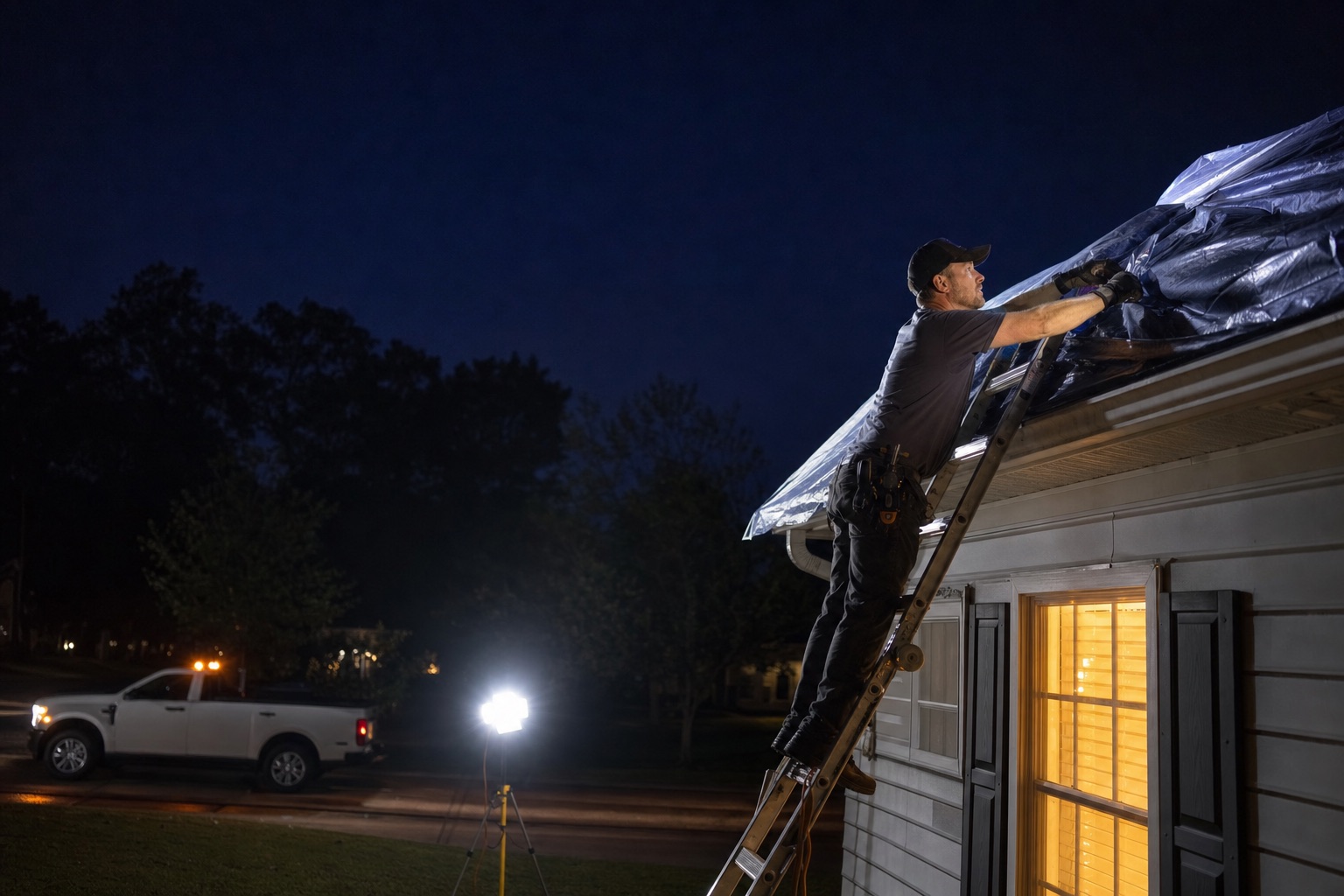 Roofing after-hours emergency dispatch